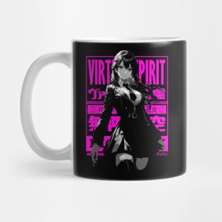 Goth Grunge Anime Manga Girl Cyberpunk Aesthetic Futuristic Japanese Streetwear Mug